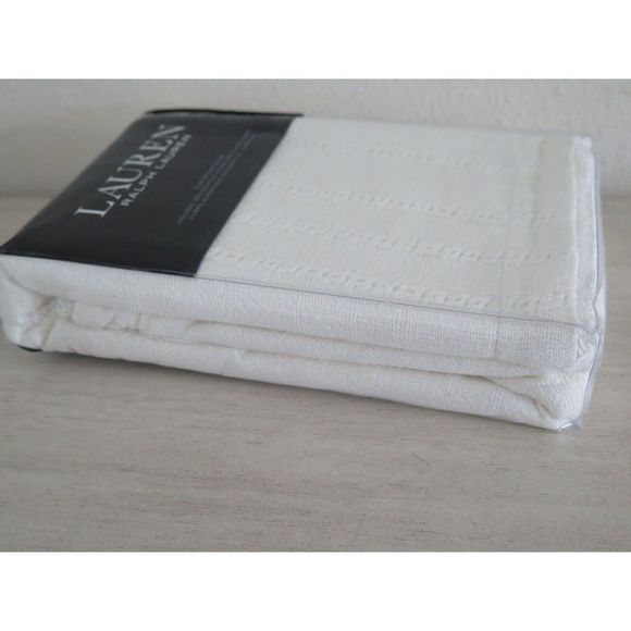 Lauren Ralph Lauren Lucie Open Weave European Sham Cream Color 100% Cotton $135 - Picture 6 of 8